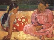 Paul Gauguin Two Women on the Beach France oil painting artist